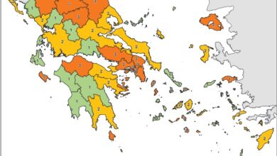 Κορονοϊός: Αυτός είναι ο νέος χάρτης με τα επιδημιολογικά φορτία στην Ελλάδα